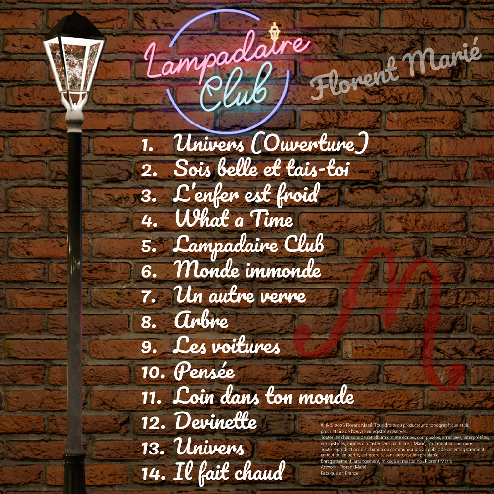 Pochette arrière de Lampadaire Club